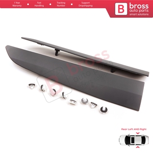 Moldura de panel de puerta corredera trasera izquierda/derecha BSP1218 para Transit Tourneo Courier MK1 B460 2014-2023 1854160 1854158 - Product Image 3