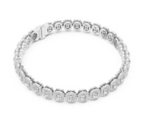 Pulsera de Tenis Clásica Unisex para Niños de 5 CT de la Mejor Calidad, Oro Sólido de 10K/14K/18K/22K con Diamantes Brillantes Cultivados en Laboratorio