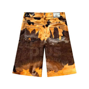 Shorts en cuir de vache véritable, solides, décontractés, tendance, confortables, de haute qualité, service OEM, vêtements de tous les jours - Product Image 2