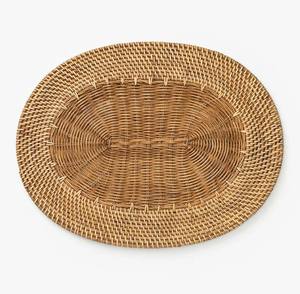 Top 2025 naturel deux motifs tissés distincts napperon de Table en rotin napperon tissé en osier pour Table de grossiste Vietnam - Product Image 1