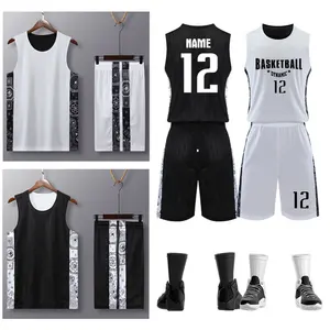 Maillot de basket-ball pour garçons, uniforme de basket-ball pas cher, maillot d'été pour enfants, respirant, à séchage rapide, chemises de basket-ball pour enfants - Product Image 4