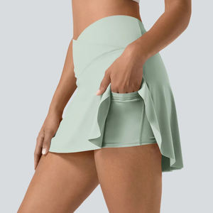 Shorts de sport athlétiques de haute qualité, design personnalisé, jupes de tennis décontractées, extensibles, pour la course à pied en plein air, jupes courtes de jogging - Product Image 3