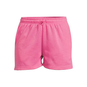 กางเกงขาสั้นผ้าฟลีซเอวสูงสำหรับผู้หญิงกางเกงวิ่งผ้าฝ้าย100% ลำลองมีเชือกผูกสีตามสั่ง - Product Image 1