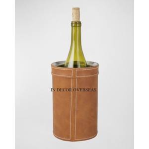 Finition couleur argent brillant poli texture martelée haute qualité en aluminium coulé refroidisseur de vin et refroidisseur Barware - Product Image 4