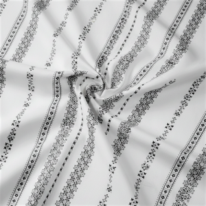 Tissu pour robe 100% polyester à motif floral respirant à séchage rapide écologique 58 pouces de large poids moyen pour vêtements - Product Image 1