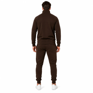 Survêtement de base pour homme 2026 avec capuche, tissu brossé de haute qualité, chevilles côtelées, respirant et écologique - Product Image 2