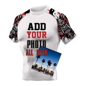 Custom Long Sleeve <b>Printed</b> Logo Bjj Rash Guard Shirt Sublimated Jiu Jitsu Rashguards Design Your Own Custom RashGuard For Men - Product Image 3