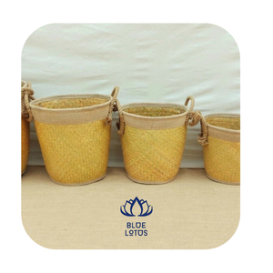 Collapsible Woven <b>Hyacinth</b> <b>Basket</b> - Product Image 3