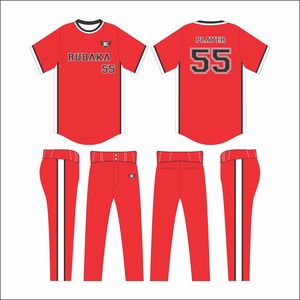 Nouveau modèle d'uniforme de baseball sublimé à prix d'usine/service OEM d'uniforme de baseball personnalisé à la mode de conception et de taille - Product Image 6