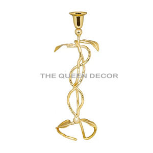 Bougeoir aspect bois de cerf fait main aluminium métal plaqué argent pour mariage et salle de fête maison hôtels restaurants décoration - Product Image 6