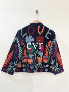 Hand Embroidered Women's Luxury <b>Coat</b> Handmade Velvet Suzani Outerwear <b>Coat</b> Eco-Friendly Winter Boho for Party Wear - Product Image 4