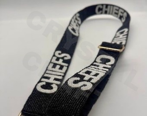 Sangles de sac de perles de rocaille réglables Smile Accessoires de mode avec forme personnalisée et sangle de sac à main perlée Design - Product Image 3