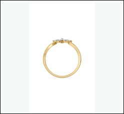 Bague solitaire élégante en or plaqué 14 carats avec diamant de laboratoire EF VS-VVS, commande personnalisée, bijoux pour femmes, approvisionnement OEM ODM - Product Image 2