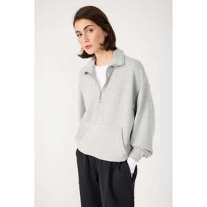 Sweat-shirt en modal à demi-zip - Product Image 3