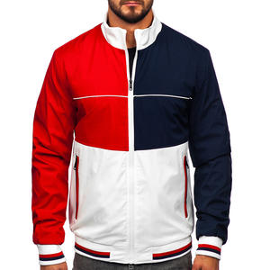 Vente directe en usine blousons bombardiers pour hommes de couleur unie/prix raisonnable blousons bombardiers pour hommes coupe ajustée taille personnalisée - Product Image 1