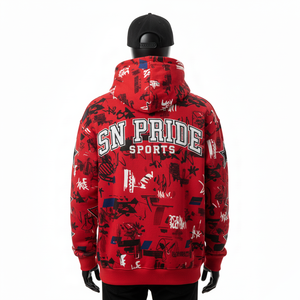 Sweats à capuche brodés personnalisés pour hommes - Polaire de haute qualité, écologique, respirant, streetwear - Product Image 4