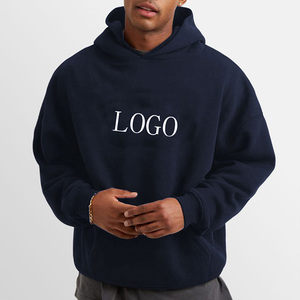 Fabricantes de Sudaderas Premium al por Mayor, Sudadera Holgada de 500 g/m², Algodón French Terry, Negra, Talla Grande - Product Image 2