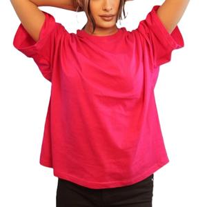 Camisetas de algodón de gran tamaño para mujer, ropa informal de manga corta holgada de talla grande para ropa informal de Bangladesh - Product Image 6