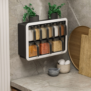 9 Piece <b>Spice</b> Set - Organized and Functional,9-Piece Plastic <b>Spice</b> Set, Stylish <b>Spice</b> Container Set - Perfect for Any Kitchen - Product Image 3