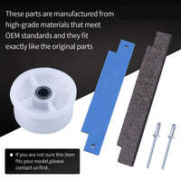 Kit de Reparación de Rodillos para Tambor de Secadora de Plástico WP6-3700340, Reemplazo de Polea Tensora y Kit de Rodamientos de Tambor 306508 - Crosley - Product Image 6
