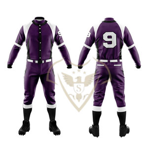 <b>Custom</b> Polyester Sublimated Baseball <b>Softball</b> Sportswear Jersey Breathable Baseball <b>Uniforms</b> Set Personalized Men's High Quality - Product Image 6