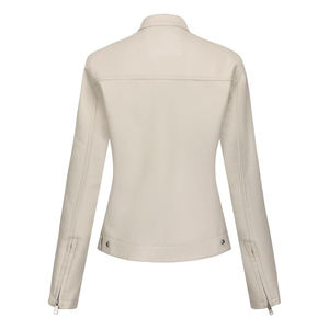 Veste en cuir classique pour femme, design élégant, vêtement d'extérieur durable pour le style urbain, vêtements décontractés et temps froid - Product Image 2