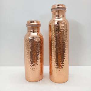 ขวดน้ำทำจากทองแดงบริสุทธิ์ขวดน้ำสำหรับโยคะกันรั่ว1L โลโก้ออกแบบได้ตามต้องการ100% - Product Image 1