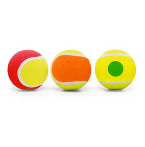 ลูกเทนนิสสำหรับฝึกกีฬาทัวร์นาเมนต์ลูกบอลยางนิ่มสองสีหลายสีสำหรับสัตว์เลี้ยงลูกเทนนิสของเล่นลูกคริกเก็ต - Product Image 2