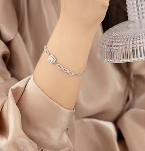 Superventas elegante lujo Moissanite diamante boda regalo para ella tenis pulsera oro Mujer - Product Image 1