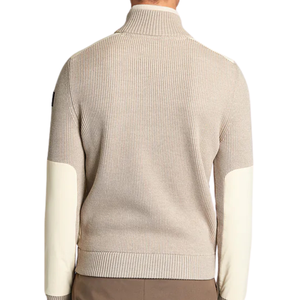 Chaqueta Suéter Híbrida para Hombre, Corte Entallado, Frente Acolchado con Cierre, Tejido de Punto, Estilo Casual para Invierno, Estilo Elegante - Product Image 2