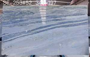 Cuarcita Azul Translúcida de Lujo de Brasil, Cuarcita Azul Fantasía Retroiluminada con Vetas Amarillas para Encimeras de Isla y Paredes - Product Image 6