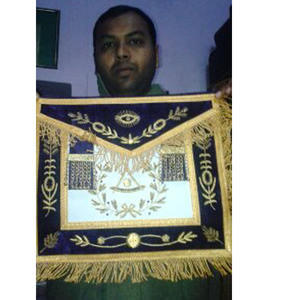 Delantal de vestido de piel de cordero Provincial y conjunto de cuello delantal en cinta de tela de cuero bordada con costura de punto de cruz 2025 - Product Image 2