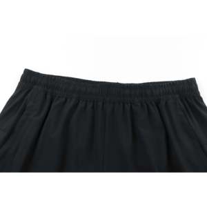 Short de basketball sportif ERKE pour homme, noir, tissé et tricoté, avec taille élastique et logos pour un confort optimal - Taille XXS - Product Image 2