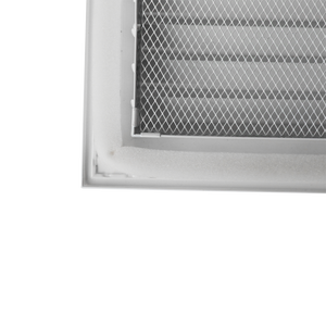 Grade externo do ventilação do quadrado branco com malha protetora - Product Image 4