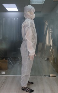 Đội ngũ chuyên nghiệp Bông Bảo vệ quần áo thoáng khí kháng khuẩn chống tĩnh điện cho phòng thí nghiệm bệnh viện sử dụng Unisex tùy chỉnh - Product Image 2