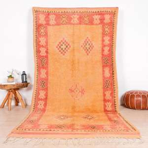 Auténticas Alfombras Marroquíes Hechas a Mano de Lana, Diseños Berber Tradicionales, Estilos Vintage Modernos para Decoración del Hogar - Product Image 1