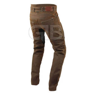 Nouveau style, utilisation en extérieur, pantalon en jean décontracté pour homme, taille mi-haute, coupe droite, léger, en coton, durable, séchage rapide, meilleure qualité, couleur unie - Product Image 3