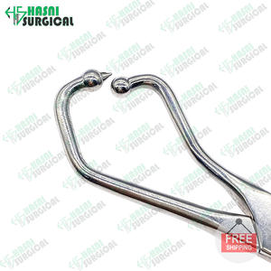 Hasni Surgical Manual Orthopedic Instrument Half <b>Ring</b> Forceps with Ball German Stainless Steel CE ISO Approved 1 Year Warranty - Product Image 6
