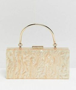 กระเป๋าคลัทช์สำหรับเจ้าสาวตอนเย็นทำจากเรซิ่นงานฝีมือของผู้หญิงตกแต่งด้วยสไตล์แฟนซีและสไตล์ชาติพันธุ์ - Product Image 1