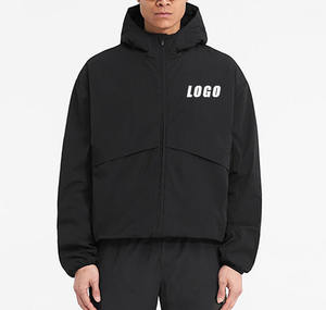 Conjunto de cortavientos de poliéster ligero ecológico de talla grande para hombre, chándal cortavientos completamente nuevo personalizable para todos los adultos - Product Image 1