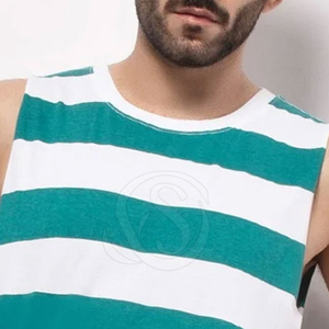 Camiseta sin Mangas de Punto Casual para Hombre, Venta Directa de Fábrica, Alta Calidad, 100% Algodón, Transpirable, Secado Rápido, Personalizable, para Gimnasio y Ejercicio - Product Image 4