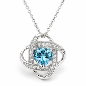 Elegante Collana con Ciondolo Floreale Portafortuna per Donne, Catena Scintillante per Clavicola, Gioiello alla Moda per Uso Quotidiano, Regalo - Product Image 1