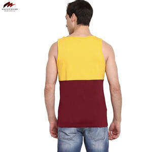 Camisetas sin mangas personalizadas para hombre, tallas grandes, de poliéster/algodón, 220g, transpirables, para gimnasio, entrenamientos, venta al por mayor, tejidas, informales, de alta calidad - Product Image 3