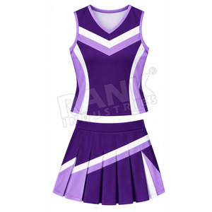 Custom School <b>Cheerleading</b> Uniforms Wholesale Cheer Team Wear Uniform Set OEM Sportswear Supplier - Product Image 2