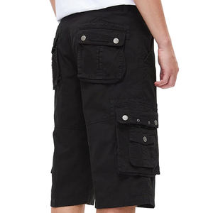 Logo personnalisé Short cargo Hip Hop de couleur unie pour hommes Short cargo Offre Spéciale pour hommes Short cargo avec poches à la mode - Product Image 3