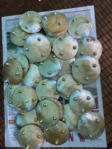 Plato de nácar natural hecho a mano, plato de nácar de lujo, plato de nácar pulido para servir caviar - Product Image 3