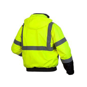 Nueva chaqueta reflectante de gran venta, ropa de trabajo de invierno de alta visibilidad, Sudadera con capucha de manga larga para hombre, ropa de seguridad impermeable para constructores - Product Image 2