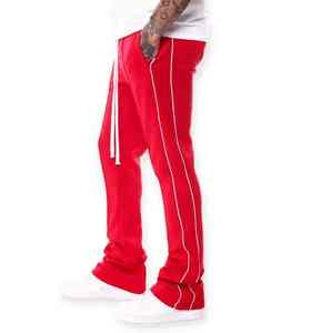 Pantalones de hombre acampanados de poliéster 100% pesado personalizado 440 Gsm pantalones de chándal de gran tamaño con pantalones de estilo informal de pierna ancha - Product Image 2