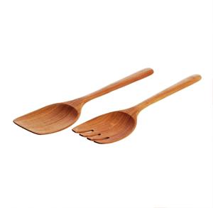 Ensemble de fourchettes en bois de mangue faites à la main ustensiles de cuisine cuillère cadeau Acacia mangue salade ensemble de 2 - Product Image 1