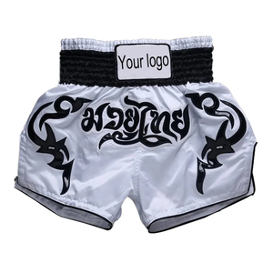 Venta al por mayor uso al aire libre hombres Muay Thai pantalones cortos de gran tamaño de peso ligero hombres Muay Thai pantalones cortos precio barato OEM personalización 2025 - Product Image 1